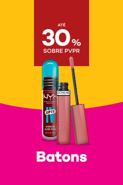 Batons com destaque promocional de até 30% sobre preço de Venda ao Público Recomendado